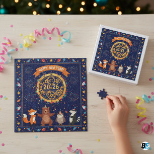 Frohes Neues Jahr 2026 Kinder-Puzzle