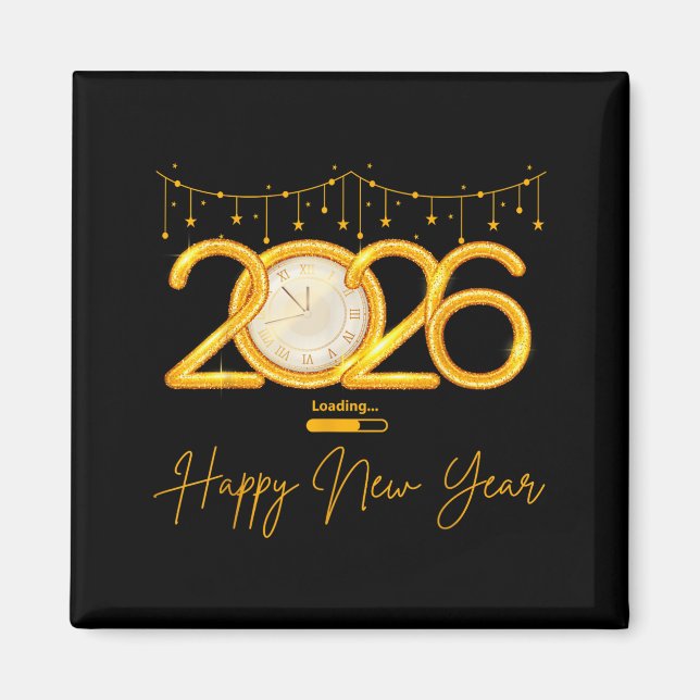 Frohes Neues Jahr 2026  Magnet (Vorne)