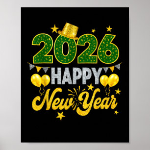 Frohes neues Jahr 2026 - Matching Family Poster