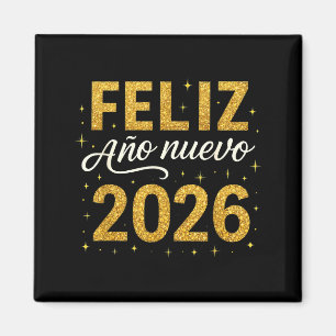Frohes neues Jahr 2026 Neujahrs Spanische Fiesta F Magnet