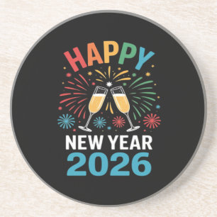 Frohes Neues Jahr 2026 Party Lustiges Silvester 20 Getränkeuntersetzer