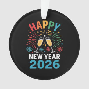 Frohes Neues Jahr 2026 Party Lustiges Silvester 20 Ornament
