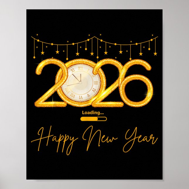 Frohes Neues Jahr 2026  Poster (Vorne)