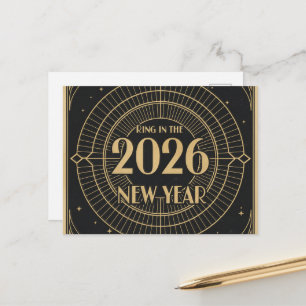 FROHES NEUES JAHR 2026 POSTKARTE