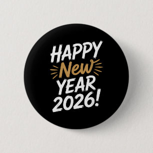 Frohes Neues Jahr 2026 Silvester Button