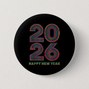 Frohes Neues Jahr 2026 Silvester Button