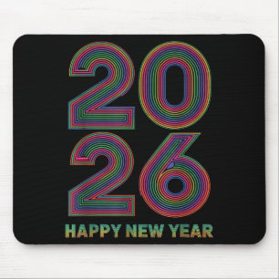 Frohes Neues Jahr 2026 Silvester Mousepad