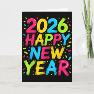 Frohes neues Jahr 2026 Silvesterparty Countdown Karte