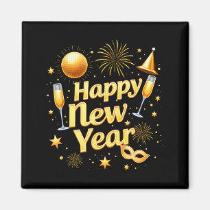 Frohes Neues Jahr 2026 Silvesterparty Countdown Magnet