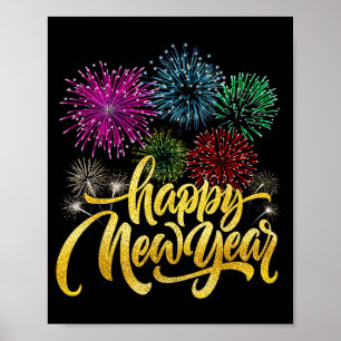 Frohes Neues Jahr 2026 Silvesterparty Countdown  Poster