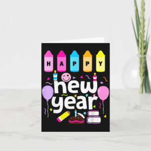 Frohes Neues Jahr 2026 Silvesterparty Lehrer Ki Karte