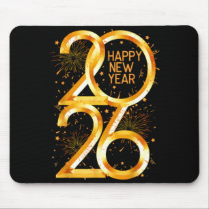 Frohes Neues Jahr 2026 Silvesterparty Mousepad
