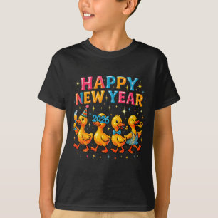 Frohes neues Jahr 2026 Süße Enten Party Geschenk  T-Shirt