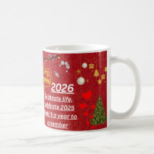 “Frohes Neues Jahr 2026 Tasse – Feiern Sie mit Gla