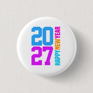 Frohes Neues Jahr 2027 Button
