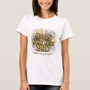 Frohes Neues Jahr 2027 Damen T-Shirt
