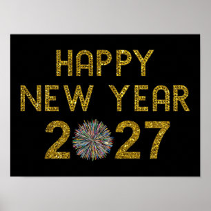 Frohes Neues Jahr 2027 Poster