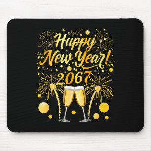 Frohes Neues Jahr 2067 Lustig 67 Sechs Sieben Meme Mousepad