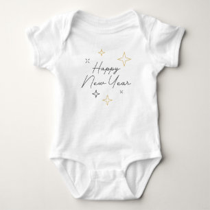 Frohes Neues Jahr Baby Strampler