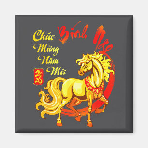 Frohes neues Jahr Binh Ngo Vietnamesisches Neujahr Magnet