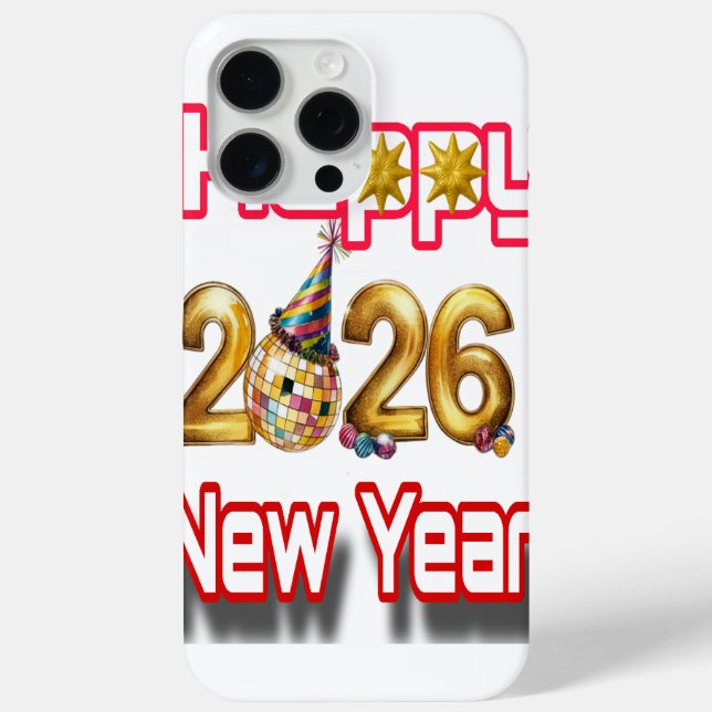 Frohes Neues Jahr  Case-Mate iPhone Hülle (Rückseite)