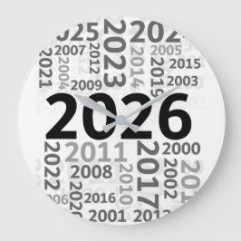 Frohes Neues Jahr Countdown-Wanduhr Große Wanduhr