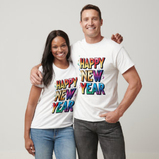 Frohes neues Jahr, Feiern im Stil T-Shirt