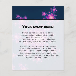 Frohes neues Jahr Fraktal Flyer