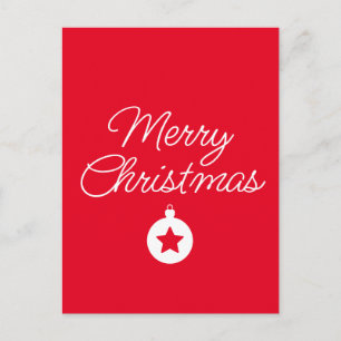 Frohes neues Jahr Frohe Weihnachten Festliche Jahr Postkarte