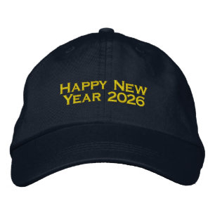 Frohes Neues Jahr Gedruckter Willkommensgruß 2026 Bestickte Baseballkappe