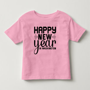 Frohes Neues Jahr in Washington-54688 Kleinkind T-shirt