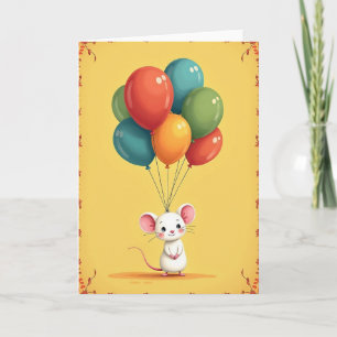 Frohes Neues Jahr Kleine Maus Karte