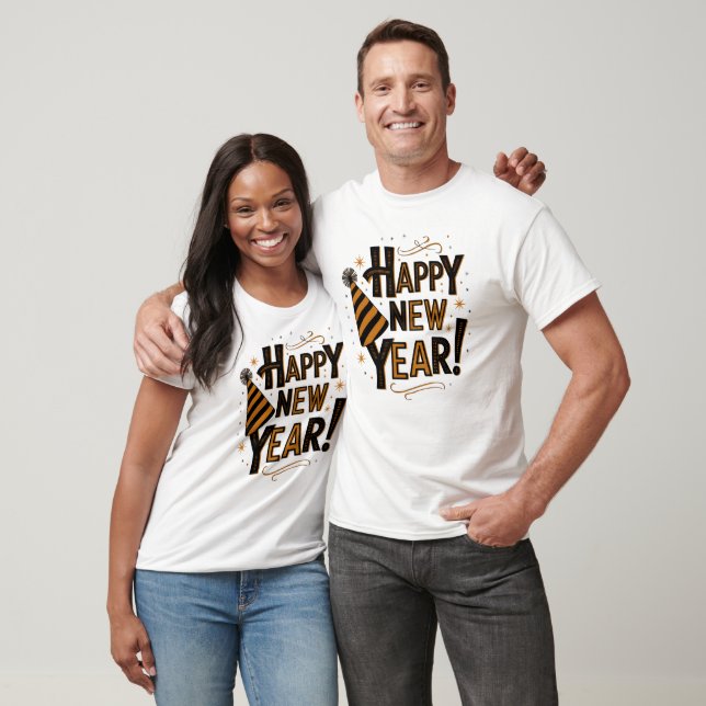 Frohes neues Jahr, neue Familienjahre T-Shirt (Unisex)