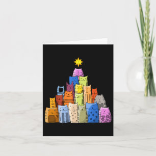 Frohes neues Jahr, niedliche lustige Weihnachtskat Karte