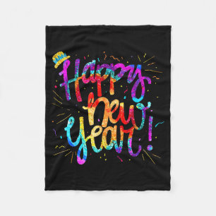 Frohes neues Jahr Nye-Party 2025 Lustiger Silveste Fleecedecke