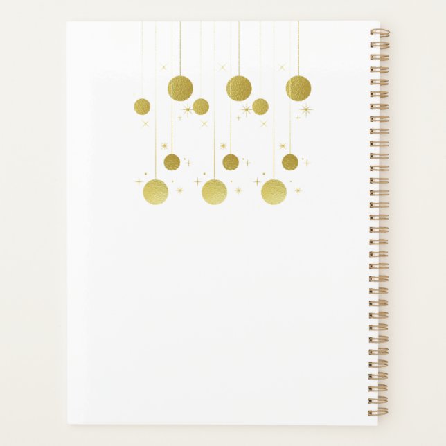 Frohes neues Jahr Planer (Rückseite)