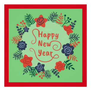 FROHES NEUES JAHR  POSTER