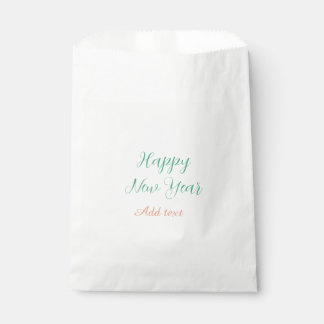 Frohes neues Jahr rot türkis Name einfach retro mo Geschenktütchen