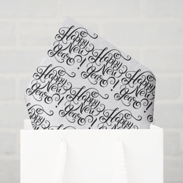 Frohes Neues Jahr  Seidenpapier (Geschenktüte)