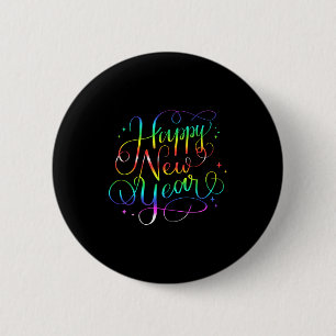 Frohes neues Jahr Silvester Familienparty Countdow Button
