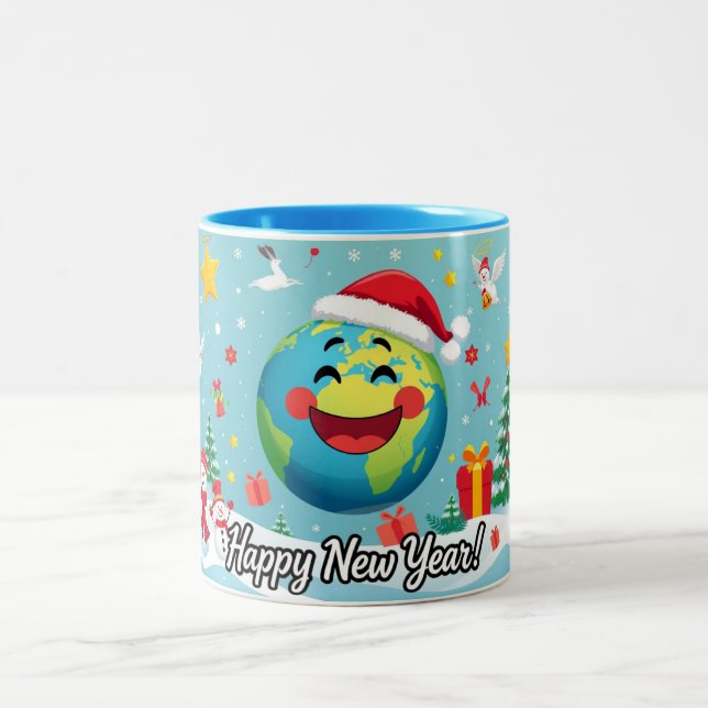 Frohes neues Jahr Tasse (Mittel)