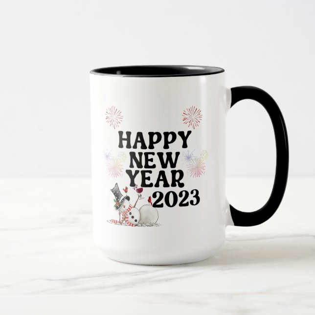Frohes neues Jahr Tasse (Rechts)