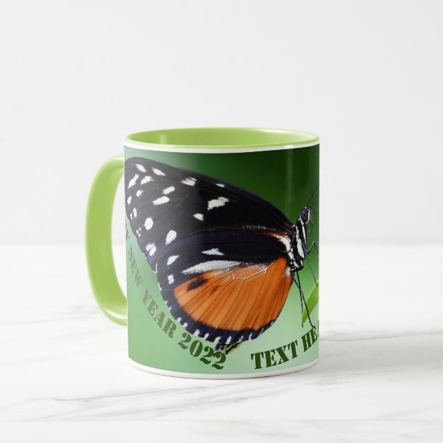 Frohes neues Jahr - Tasse 2024 (Vorderseite Links)
