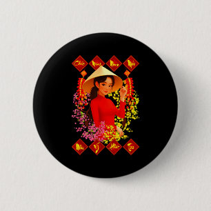 Frohes neues Jahr Tet Binh Ngo 2026 Vietnamesische Button