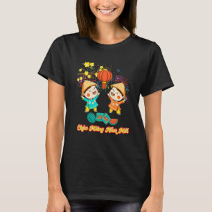 Frohes neues Jahr Tet Quy Mao Katze Zodiac Kids Fa T-Shirt