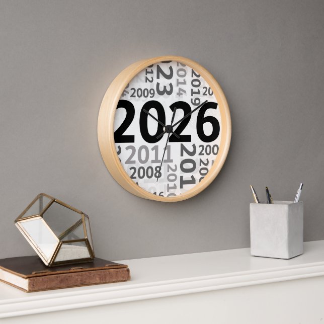 Frohes neues Jahr Uhr (Büro)