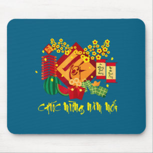 Frohes neues Jahr vietnamesisches Lunar Chuc Mung Mousepad