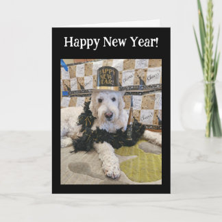 Frohes neues Jahr vom Hund Karte