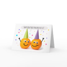 Frohes neues Jahr von uns beiden aus Orange Couple
