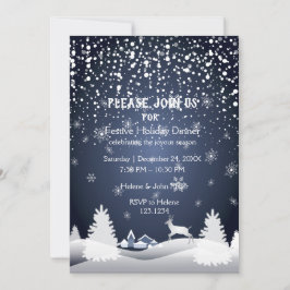 Frohes Neues Jahr & Weihnachtsfeier Einladung